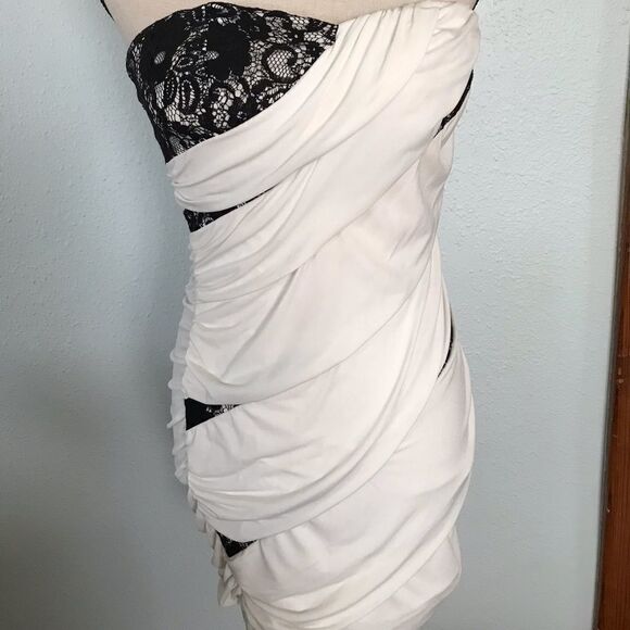 White & Black Party Dress - Picture 1 of 4